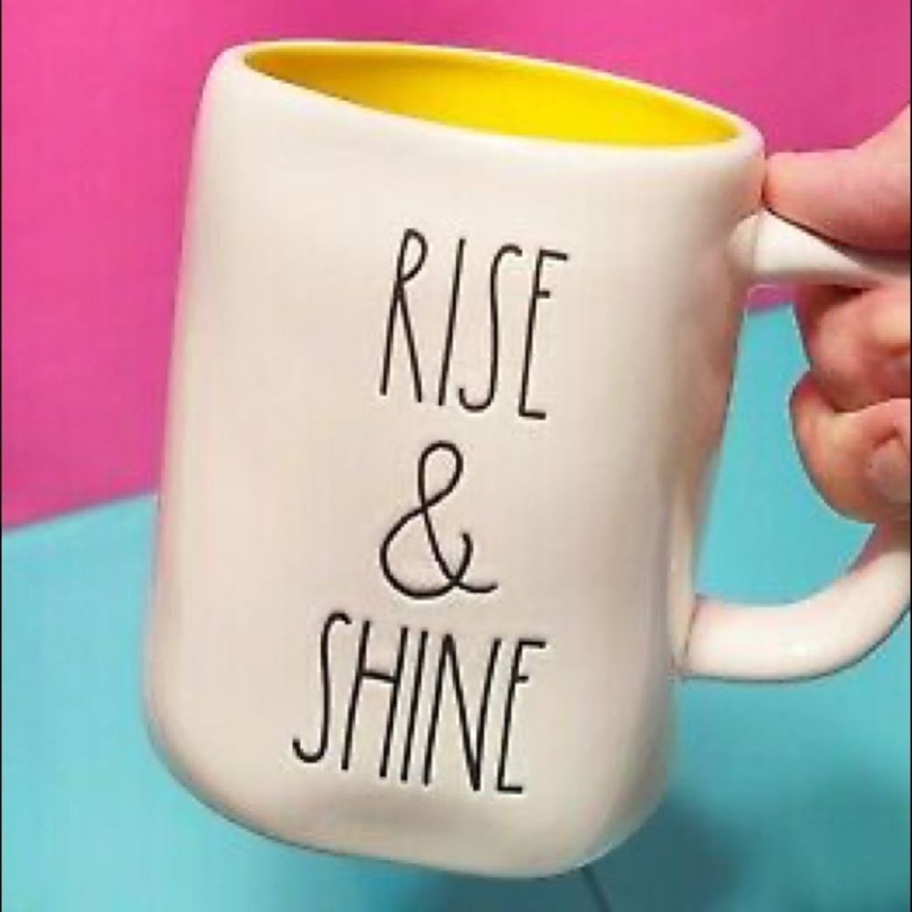 Rae Dunn RISE & SHINE mug